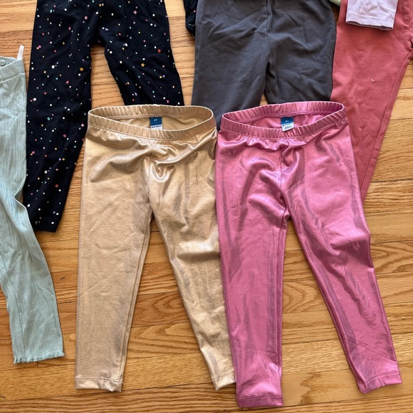 11 Kids Assorted Color Leggings Set bundle - Picture 6 of 7